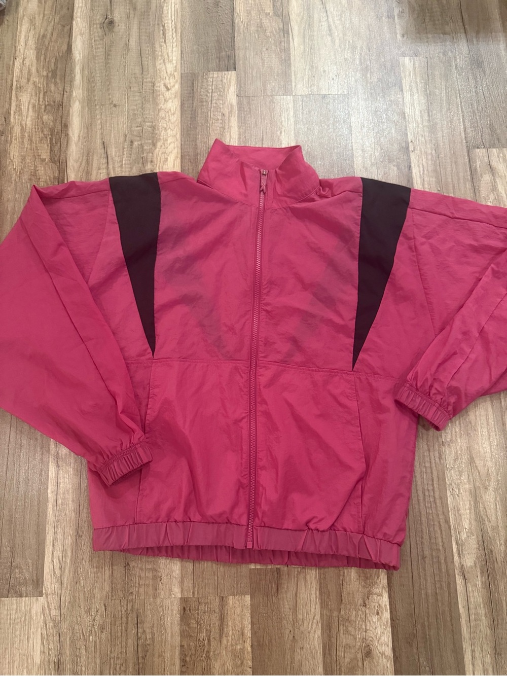 Reebok Pink and Dark Burgundy Windbreaker Jacket